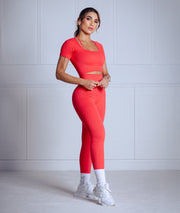 Cherry Ribbed Leggings