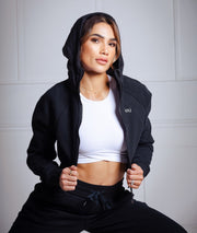 Cozy Hoodie Cropped Jacket