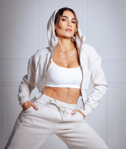 Cozy Hoodie Cropped Jacket
